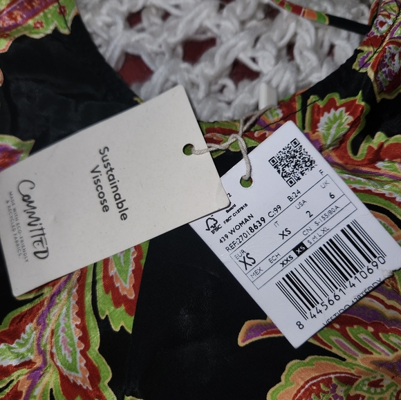 MANGO dress. Size XS. New with tag. Excellent condition - Picture 2 of 3